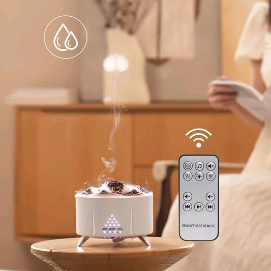 Volcano Humidifier with Bluetooth speaker with Free Essential Oil